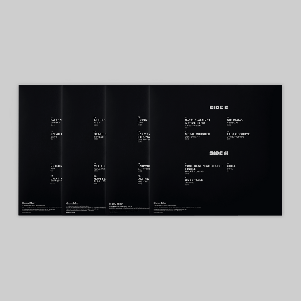 UNDERTALE Piano Collections (4xLP Box Set) Tour Exclusive Print - Preorder