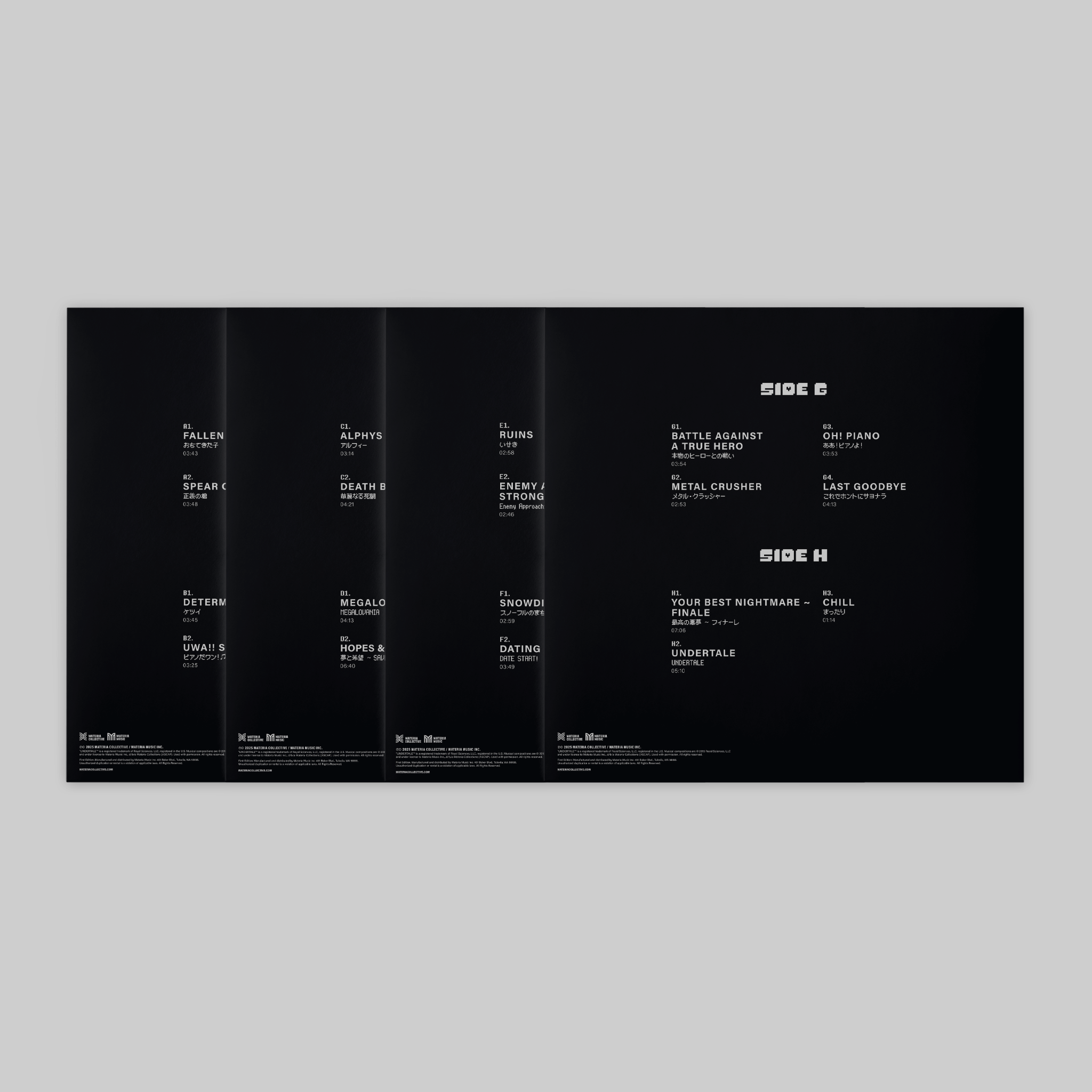 UNDERTALE Piano Collections (4xLP Box Set) Tour Exclusive Print - Preorder