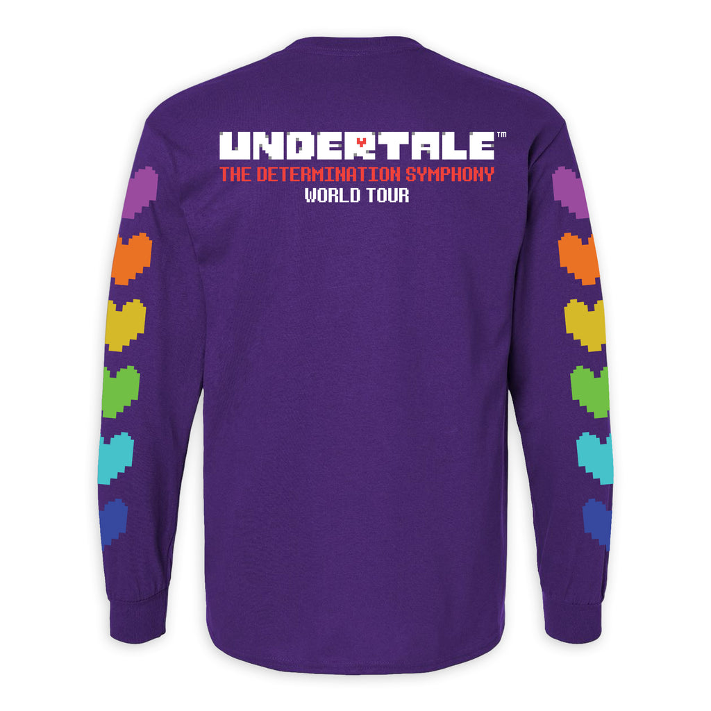 UNDERTALE World Tour Long Sleeve Tee Shirt (Purple)