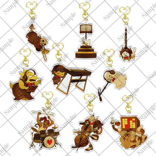 UNDERTALE - THE DETERMINATION SYMPHONY Blind Keychain Set